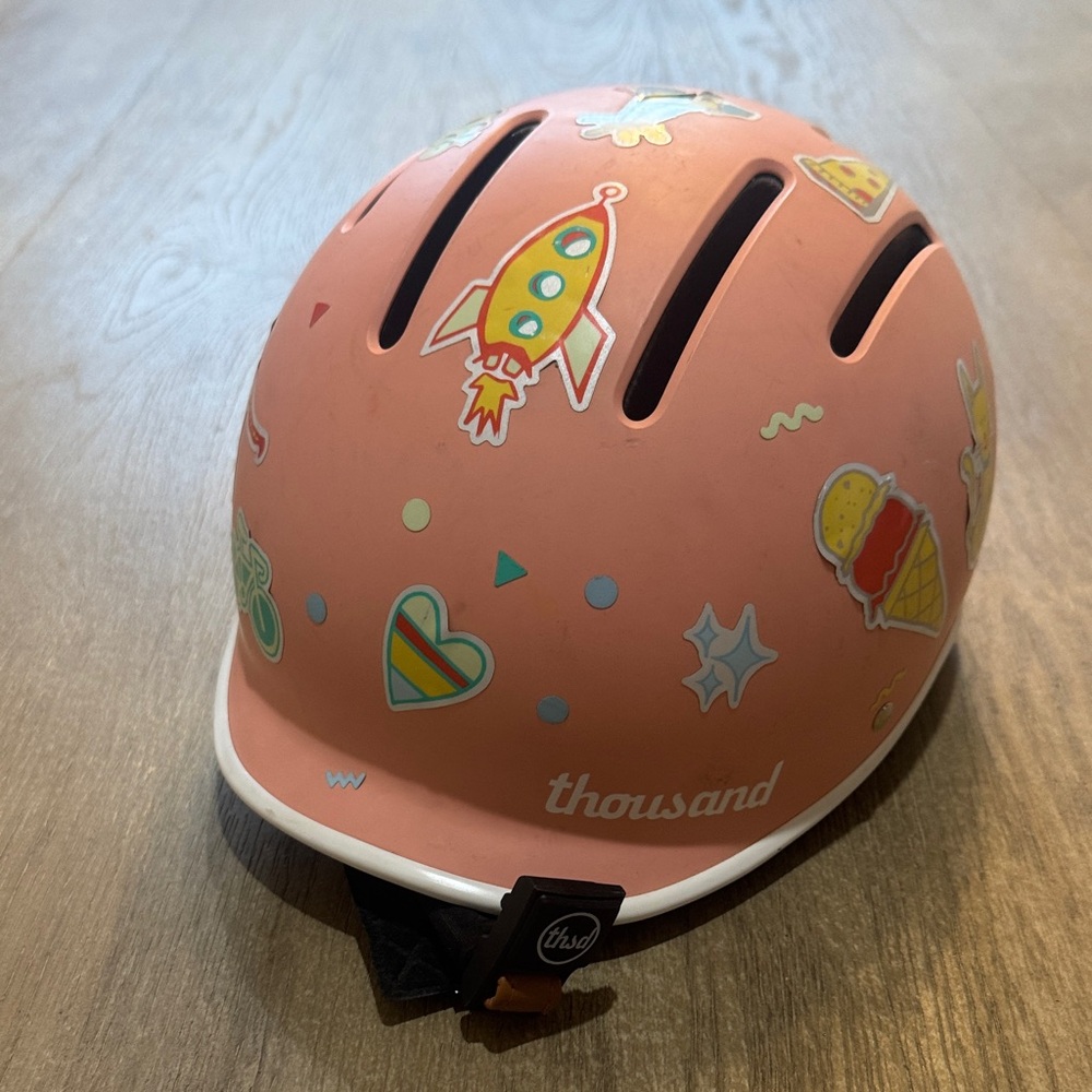 Kids Thousand Helmet Powder Pink